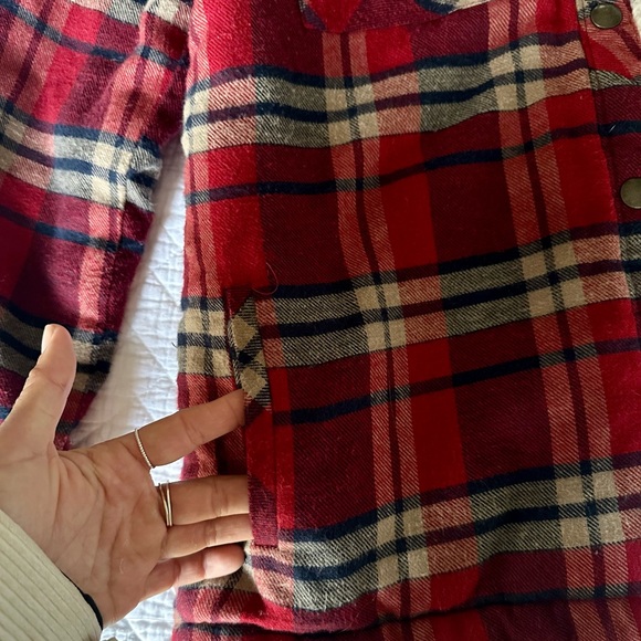 Volcom Women’s Fleece Flannel - Picture 4 of 5